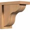 Ekena Millwork Carmel Smooth Corbel w/Backplate, Western Red Cedar, 5 1/2"W x 10"D x 10"H COR06X10X10CAR01SWR - alternate 1